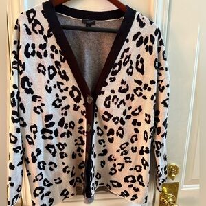 Ann Taylor Leopard Print Cardigan